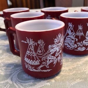 Hazel atlas 1950s antique milk glasses